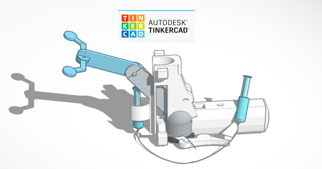 robotic arm made in tinkercad