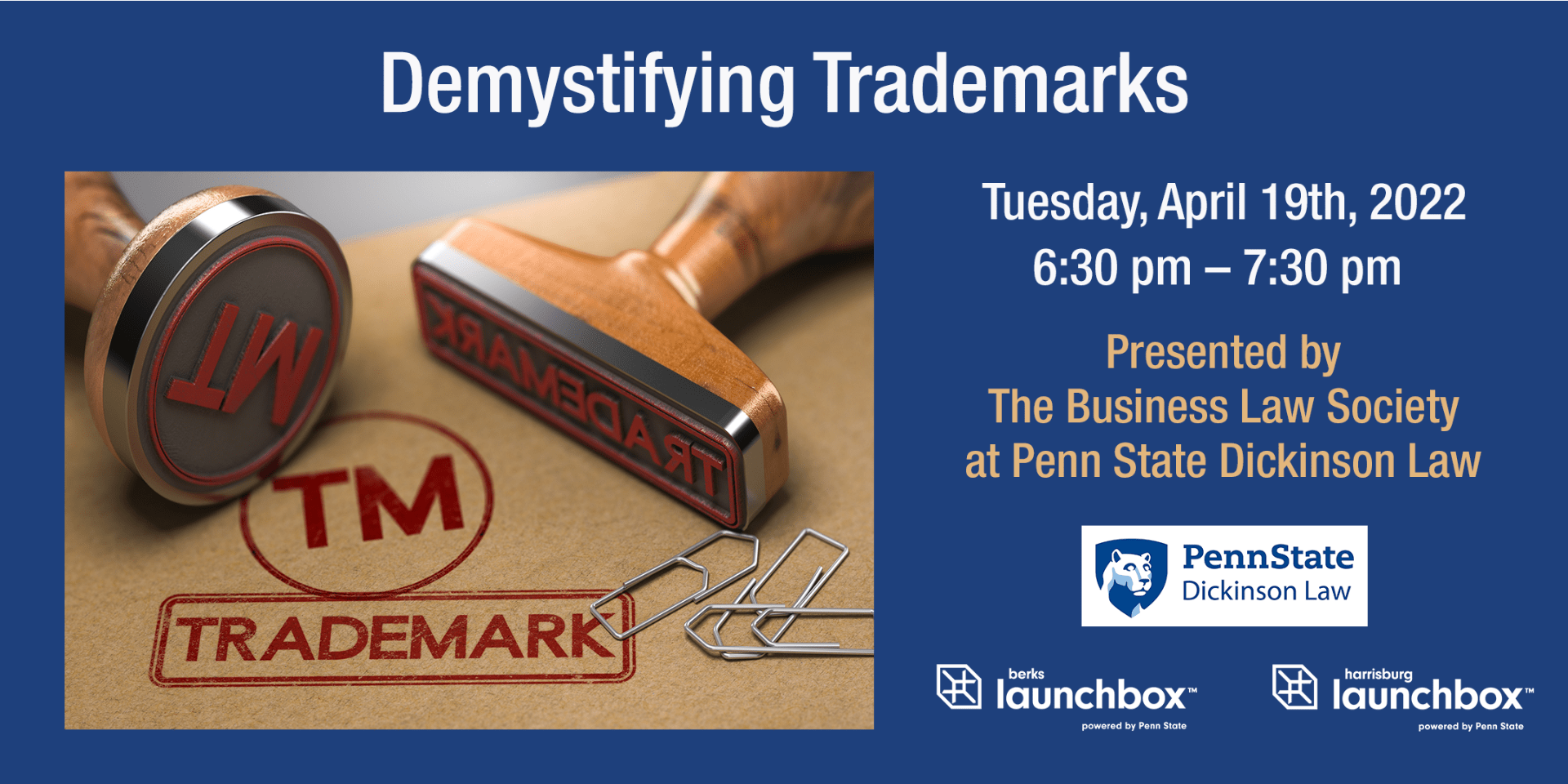 Demystifying Trademarks for your Business Berks LaunchBox